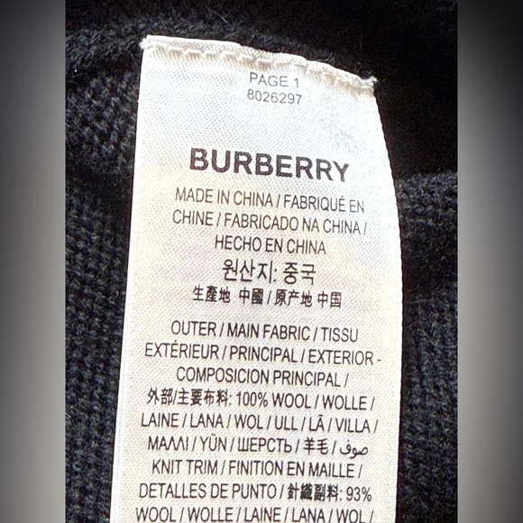 Burberry Deer Intarsia Wool Sweater, size Small - Picture 11 of 16